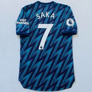 Arsenal Saka 2021 22 third PLAYER VERSION Premier League jersey
